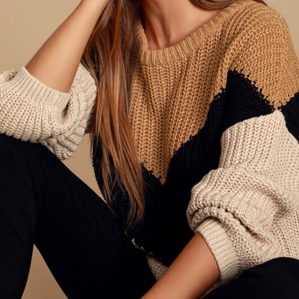 Multicolored striped sweater